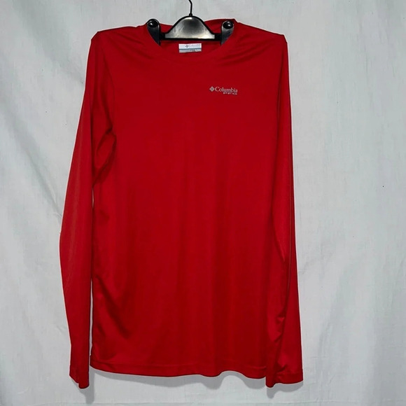 red xl (18/20) Columbia PFG American Flag fish long sleeve shirt - Picture 1 of 3